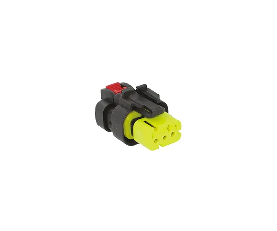 63-5096-30　TE Connectivity AMPSEAL 16系列、776429系列编号、1列3向电缆安装插头连接器组件，带压头　776429-3