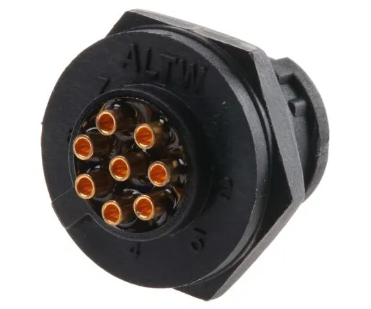 63-5124-74　安费诺BD系列面板安装连接器，8触点插头　BD-08PMMS-LC7001