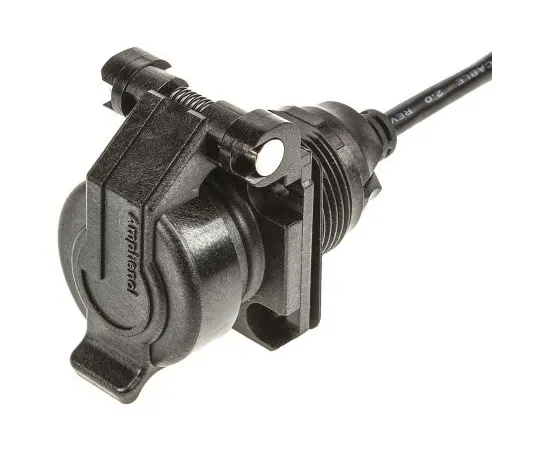 63-5044-01　USB-A系列方形法兰USB防尘罩，自闭，IP67,聚合物材料　USBAPSCC2205A