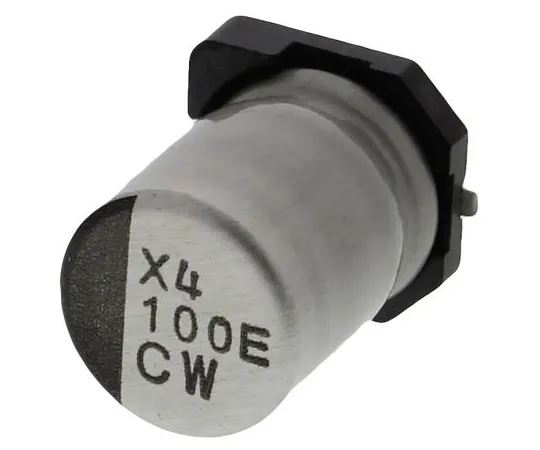 63-5006-68　镍氢100μF25V直流电解铝电容器，表面贴装6.3 (Dia。)x 8.7mm+105°6.3mm　UCW1E101MCL1GS