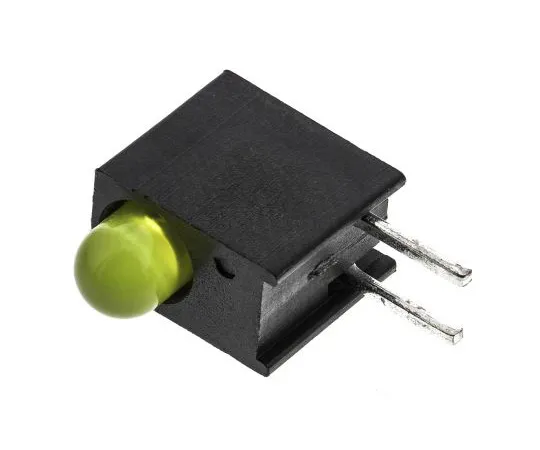 63-4873-48　拨号551-0307F,黄色直角PCB LED指示灯，通过孔2.1 V　551-0307F