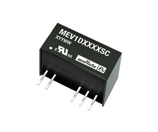 63-5110-61　村田电源解决方案MEV1 1W隔离直流-直流转换器通过孔，电压在21.6→26.4 V直流，电压输出　MEV1D2415SC