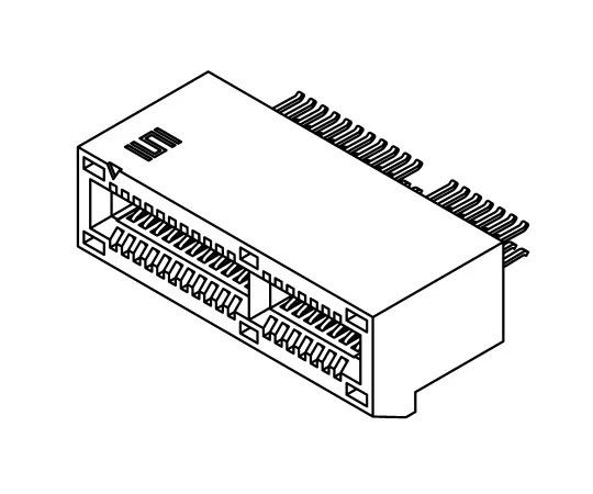 63-5082-38　SamtecPCIE系列，FemalePCBedge连接器，边缘安装，64路，2列，1毫米间距，2.5A　PCIE-064-02-F-D-EMS2
