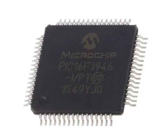 63-5024-39　单片机，8位PIC单片机，32MHz, 14 kB闪存，64-pinTQFP　PIC16F1946-I/PT
