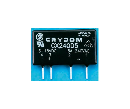 63-5039-31　Sensata/Crydom 5 A SPST固态继电器，瞬时，PCB安装，SCR, 660 V rms最大负载　CX480D5R