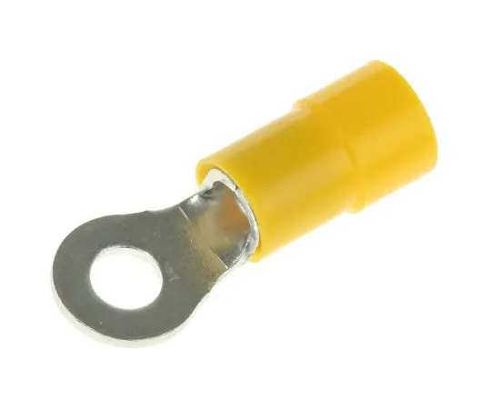 63-4891-21　RS PRO绝缘环端子，M4螺柱尺寸，4mm2至6mm2导线尺寸，黄色　613-9378