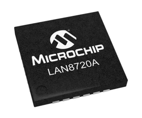63-5088-38　微芯片LAN8720AI-CP以太网收发器，IEEE 802.3u, 10 Mbps, 100 Mbps 3.3 V, 24引脚QFN　LAN8720AI-CP