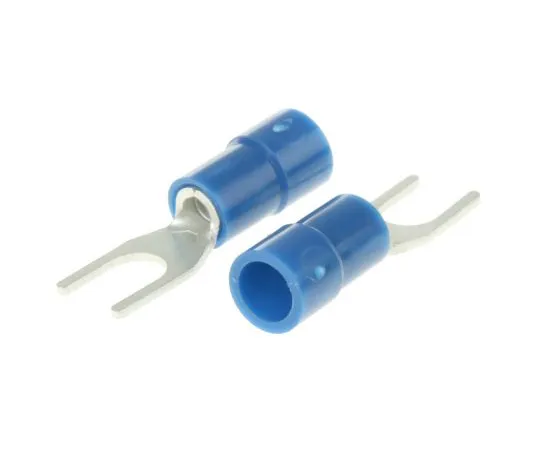 63-4891-25　RS PRO绝缘压痕铁锹连接器，1.5mm2至2.5mm2,16AWG至14AWG,M4柱尺寸乙烯基，蓝色　613-9435