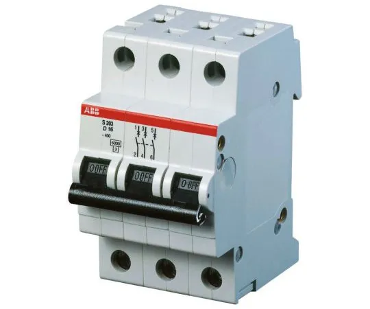 63-4858-52　ABB System M ProS200MCB Mini Circuit Breaker 3 P, 50 A, 6 kA, Curve D　S203-D50