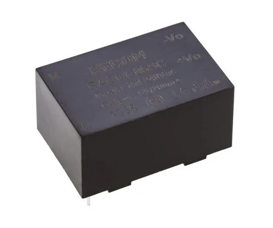 63-5043-91　回忆1W1输出嵌入式开关模式电源SMPS,200mA,5V直流封装　RAC01-05SC
