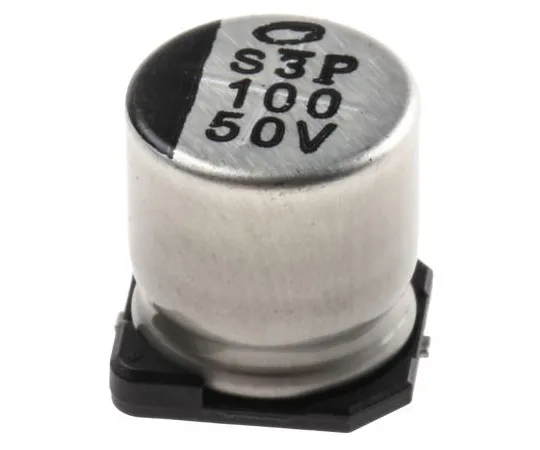 63-5041-96　镍氢100μF50V直流铝电解电容器，表面贴装10 (Dia。)x 10mm+105°10mm 4.5mm　UUX1H101MNL1GS