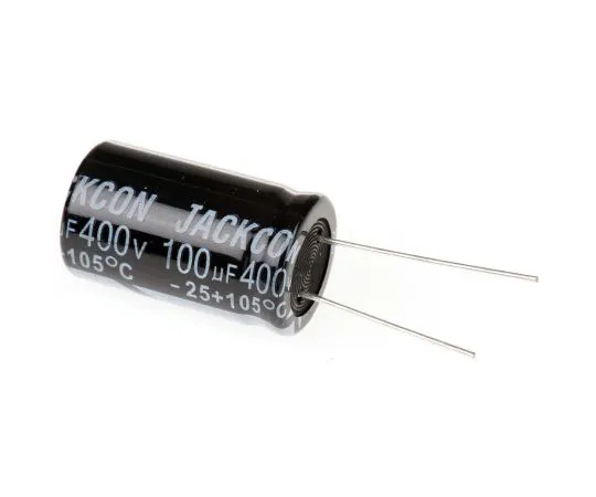 63-4998-94　RS PRO 100μF400V直流铝电解电容器，通孔18 (Dia。)x 31 mm+105°18mm 7.5mm31 mm　711-2096