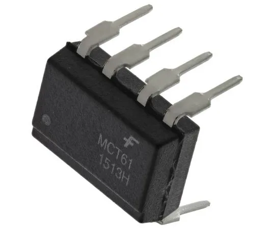 63-5070-79　安森美半导体，MCT61DC输入晶体管输出双光耦合器，通孔，8针DIP　MCT61