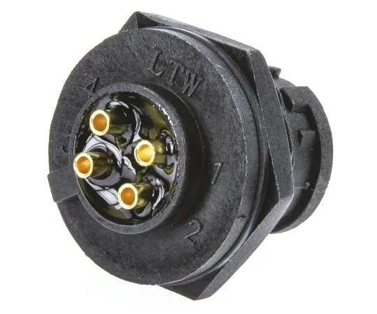 63-5124-72　Amphenol BD系列面板安装连接器，4个触点插头　BD-04PMMS-LC7001