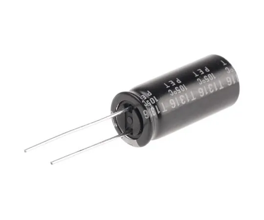 63-4985-05　Rubycon 1000μF25V直流铝电解电容器，通孔10 (Dia。)x 23 mm+105°10mm 5mm　25ZLH1000MEFC10X23