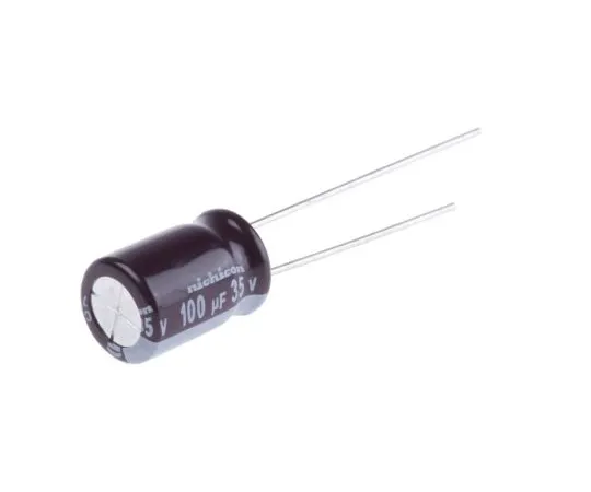 63-5008-01　尼希康100μF35V直流铝电解电容器，通过8孔 (Dia。)x 11.5mm+105°8mm 3.5mm　UPW1V101MPD