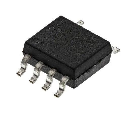 63-4972-39　Broadcom,ACPL-224-500E交流输入晶体管输出双光耦合器，表面贴装，8针SOIC　ACPL-224-500E