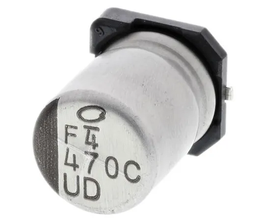 63-5042-10　Nichicon 470μF16V直流铝电解电容器，表面贴装8 (Dia。)x 10 mm+105°8mm 3.1mm　UUD1C471MNL1GS