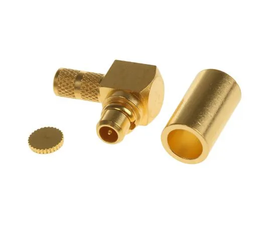 63-4890-89　Huber&Suhner 50Ω右角电缆安装MMCX连接器，插头，焊点终止，0→6GHz,RG174/U,RG188　16_MMCX-50-2-4/111_OE
