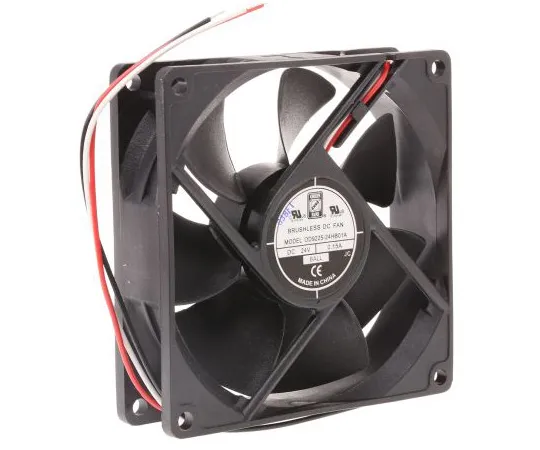 63-4894-16　RS PRO轴向风扇92.5 x 92.5 x 25mm, 53cfm,3.6W, 24 V直流　619-7194