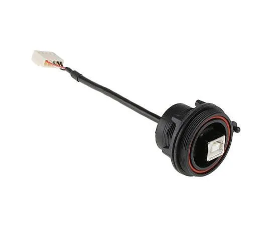 63-4890-54　Bulgin USB 2.0, Female USB B to 5 Way Crip Socket, 150mm USB电缆　PX0843/B