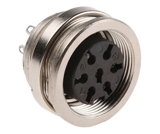 63-4890-66　Amphenol C 091 A系列面板安装连接器，7个触点插座　T3478 000