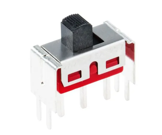 63-5036-33　PCB滑动开关单杆双抛 (SPDT) 锁定5 A@28 V直流顶置　734-7303