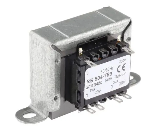 63-6680-86　RS PRO6VA2输出机箱安装变压器，20V交流电压　504-789