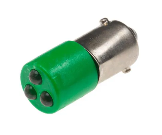 63-6583-21　RS PRO绿色集群LED指示器，130 V交流电，25 x 10mm安装孔尺寸，Ba9终止　206-362