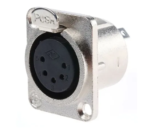 63-6654-01　RS PRO面板安装XLR连接器，女，5路　458-046
