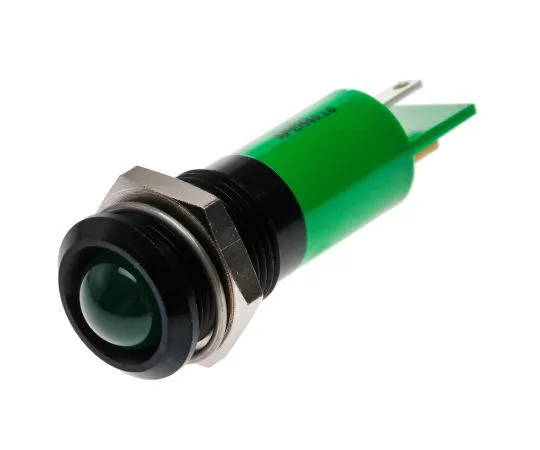 63-6582-95　RS PRO绿色指示器，24 V交流/直流电，14mm安装孔尺寸，焊点终止　206-053