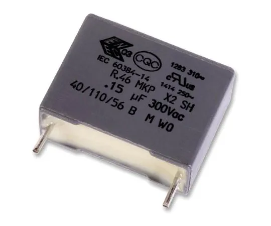 63-5157-90　KEMET 3.3μF聚丙烯电容器PP 310 V ac, 630 V dc±10%通过孔R46系列　R463R433050M2K