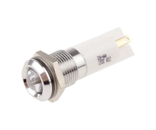 63-6586-83　RS PRO白色指示器，12 V, 14mm安装孔尺寸，标签终止，IP67　210-664
