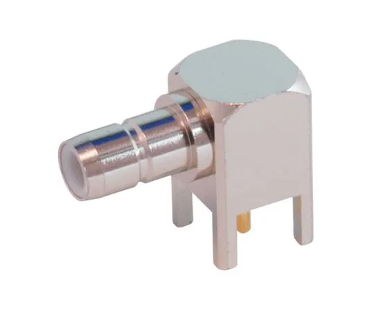63-5172-88　Yuetsu直角通孔标准SMB连接器，50Ω阻抗，焊接端　080-0050