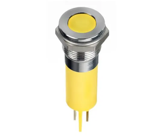 63-6950-50　RS PRO黄色指示器，220 V交流电，12mm安装孔尺寸，紧固件，焊条终止，IP67　124-6409