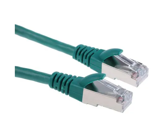 63-6704-28　RS PRO Green PVCCat5e电缆F/UTP,1米公线RJ45/公线RJ45终止　557-385