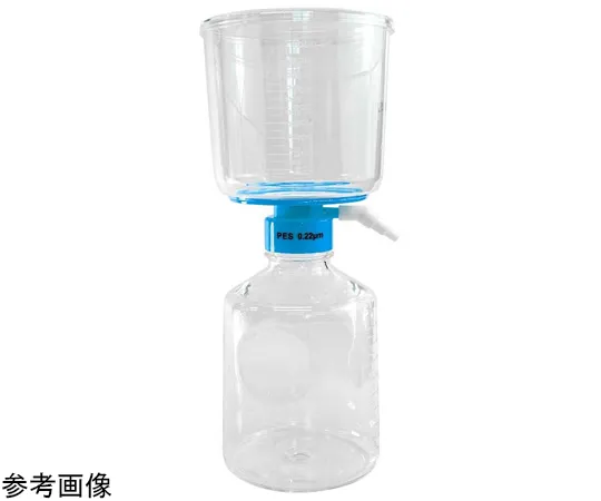 67-2482-26　EXTRACTO Bottle Top Filter & Bottle BLUE 1,000 mL NY 91 mmφ 0.22 μm Sterile 12 Pieces　EXVF1000BNY02CZS