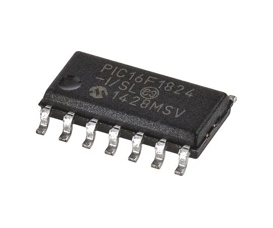 63-5163-11　单片机，8位PIC单片机，32MHz,4kB闪存，14引脚SOIC　PIC16F1824-I/SL