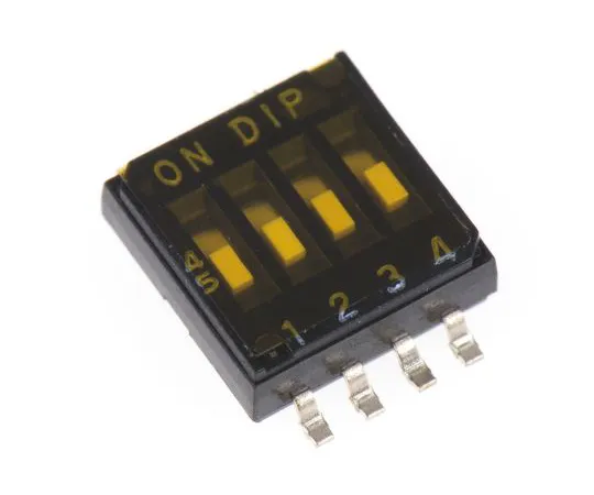 63-5159-15　4 WAY表面安装DIP开关SPST,冲洗滑动执行器　DHA-04T-Q