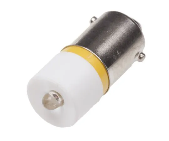 63-6585-83　LED反射器灯泡，BA9s,黄色，单芯片，10毫米直径，12V交流/直流电。　209-456