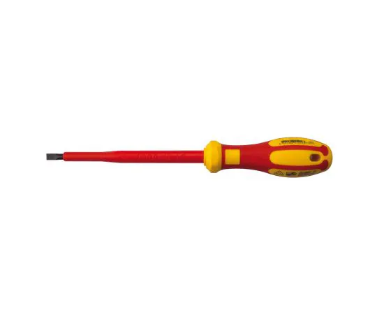 63-6979-05　RS Pro, VDE1000V认可的开槽绝缘螺丝刀1×5.5 mm尖端125 mm铬钒钼钢　125-3082