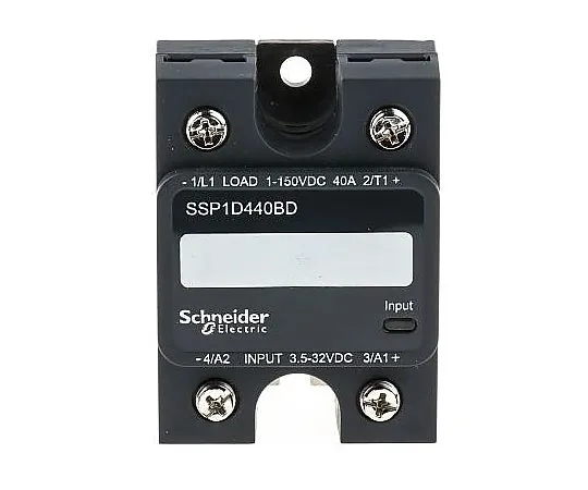 63-5171-59　施耐德电气40 A SPNO固态继电器，直流，面板安装，MOSFET, 150 V直流最大负载　SSP1D440BD