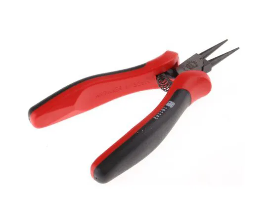 63-6565-02　RS PRO钢制夹具圆鼻夹具，全长130 mm　161-142