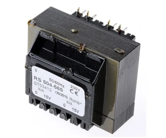 63-6680-51　15V交流2输出通过孔PCB变压器，6VA　504-565