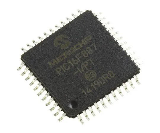 63-5158-54　微芯片，8位PIC微控制器，20MHz, 8192字闪存，44-PinTQFP　PIC16F887-I/PT