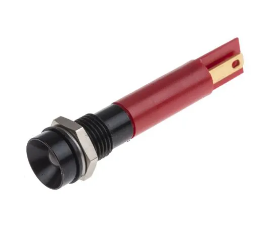 63-6588-16　RS PRO红色指示器，24 V交流/直流，8毫米安装孔尺寸，焊点终止，IP67　212-402