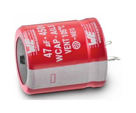 63-6969-34　伍斯Elektronik 220μF450V直流铝电解电容器，通过孔35 (Dia。)x 27 mm+105°35mm 10mm　861111486032
