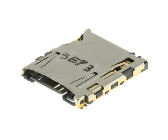 63-5138-66　Hirose 8 Way Right Angle Micro SD Memory Card Connector with Solder Termination　DM3AT-SF-PEJM5