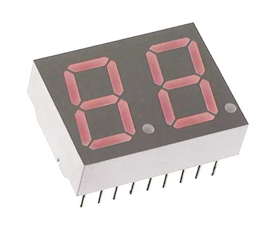 63-5139-96　HDSP-521EBroadcom 2数字7段LED显示屏，CA红7.69 mcd RH DP 14.2毫米　HDSP-521E