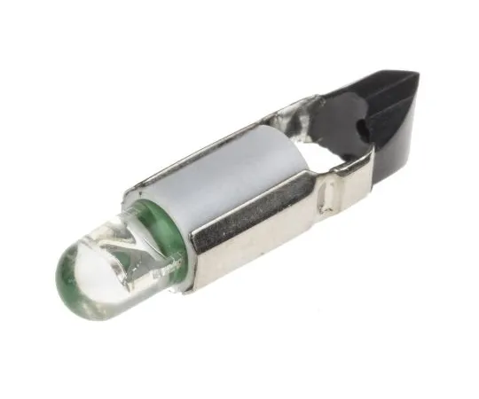 63-6586-34　LED反射器灯泡，电话幻灯片，绿色，单芯片，5.5毫米直径，24V交流/直流。　210-068